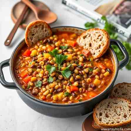 High-Protein Vegan Lentil Recipes - Easy One-Pot Soup