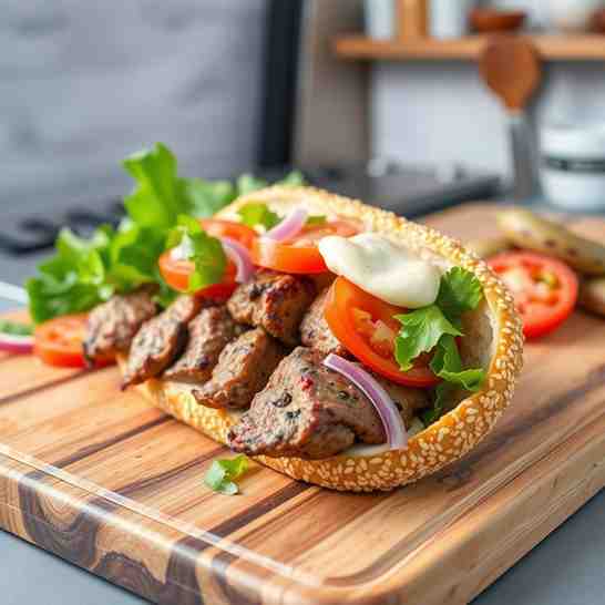 Homemade Doner German Kebab - Easy Recipe