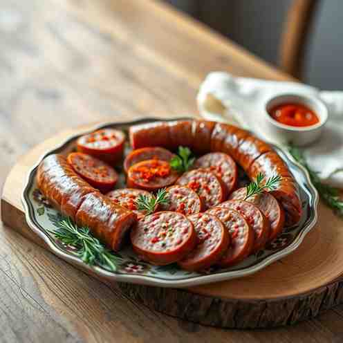 Homemade Kazylyk - Meat Sausage Recipe