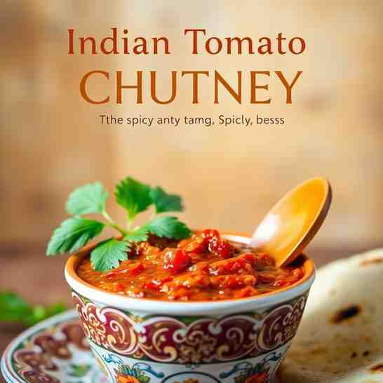 Indian Tomato Chutney - Tangy, Spicy & Easy