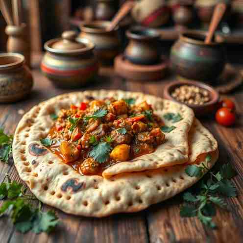 Injera Firfir - Easy Ethiopian Food Recipe