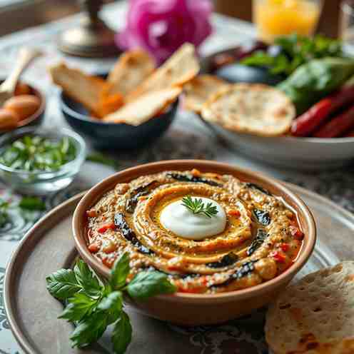 Halim Bademjan - Iranian Eggplant Dip Recipe