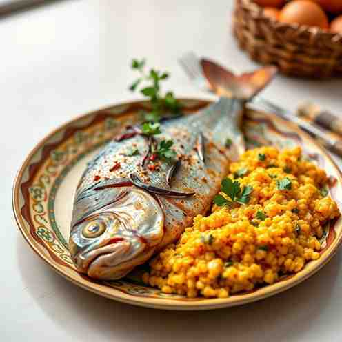Ivorian Grilled Fish (Poisson Braisé) & Attiéké