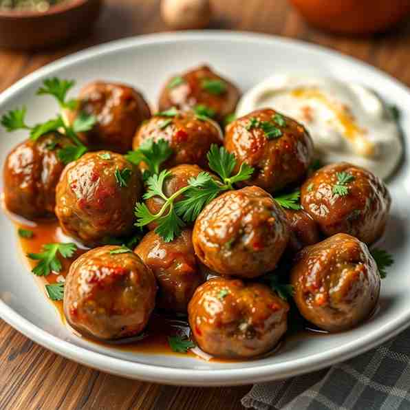 Juicy Bulgarian Kyufte - Easy Meatball from Scratch Recipe