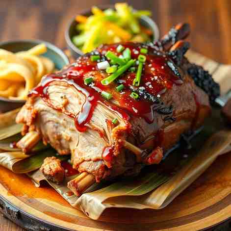 Kalua Pig - Oven-Roasted Bone-In Pork Shoulder