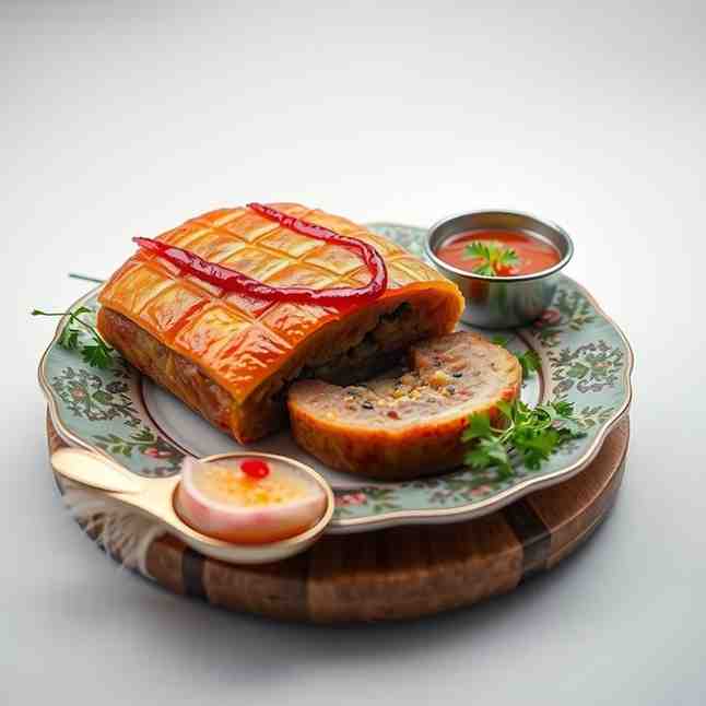 Kazakhstan Echpochmak - Baked Meat Recipe