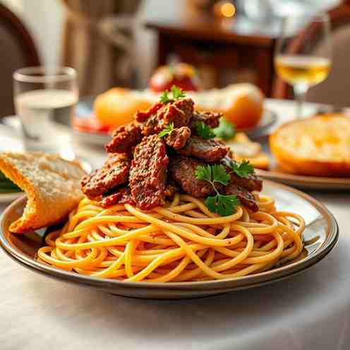 Iftar Ready - Kefta Doner Spaghetti
