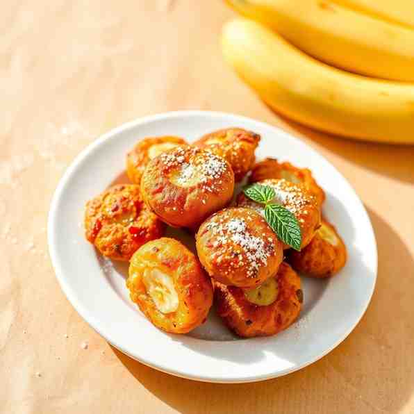 Crispy Kerala Banana Fritters - Easy Snack Food Recipes