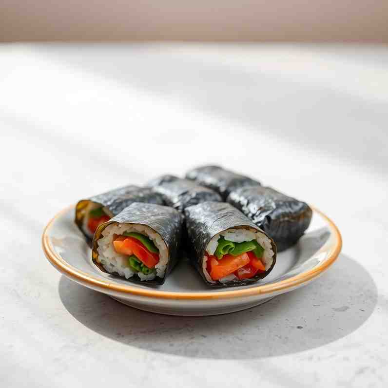 Kimbap - Easy Korean Sushi Hand Rolls for One