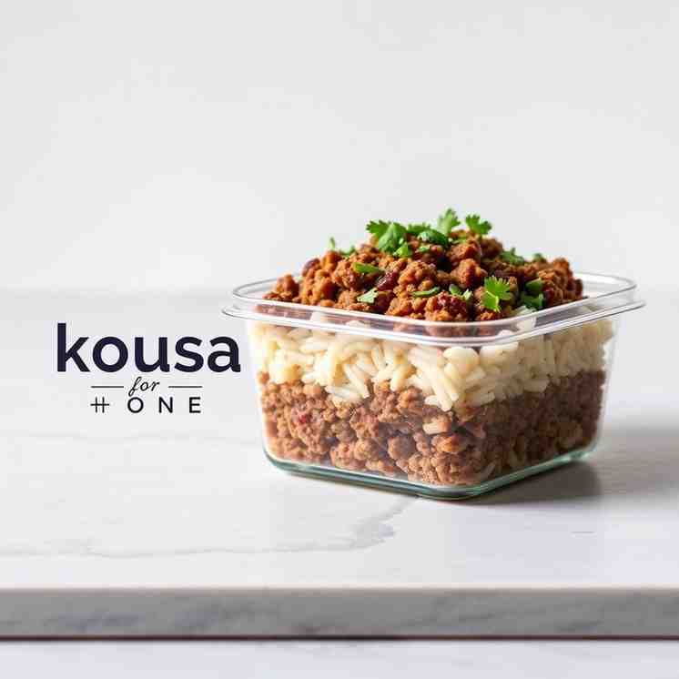 Kousa for One - Easy Ground Beef & Rice Meal Prep