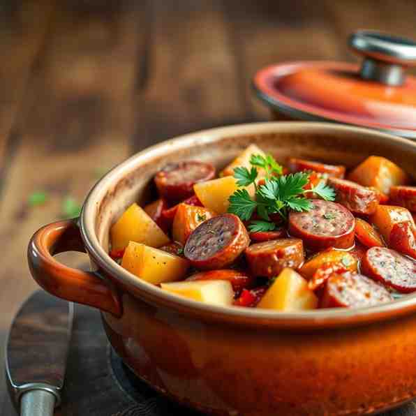 Paprikás Krumpli - Easy One-Pot Recipe with Paprika & Sausage