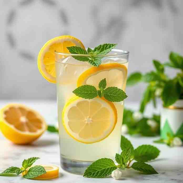 Lemon Mint Water - Ramadan Drink