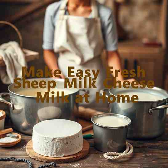 Make Easy Fresh Sheep Milk Cheese at Home