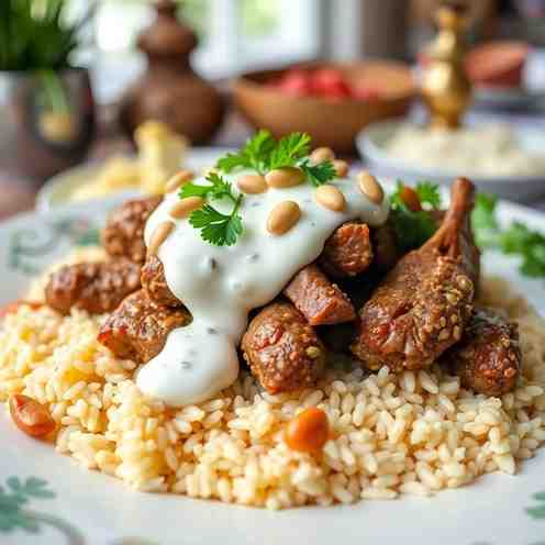 Mansaf with Jameed - Whole Milk Yogurt Recipe