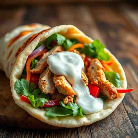 Mediterranean Chicken Wraps - Easy Gyro Recipe