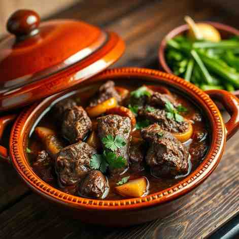 Moroccan Tanjia - Easy Slow Cooked Beef Stew Recipe