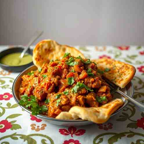 Easy Mumbai Pav Bhaji - Indian Vegetarian Dinner