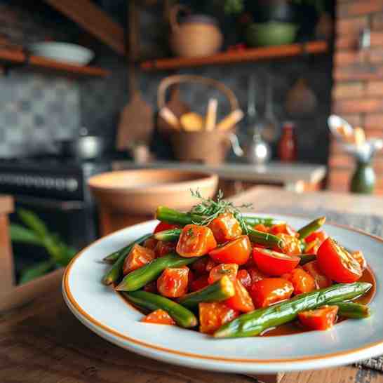 French Guiana Calalou - Okra Tomatoes Recipe