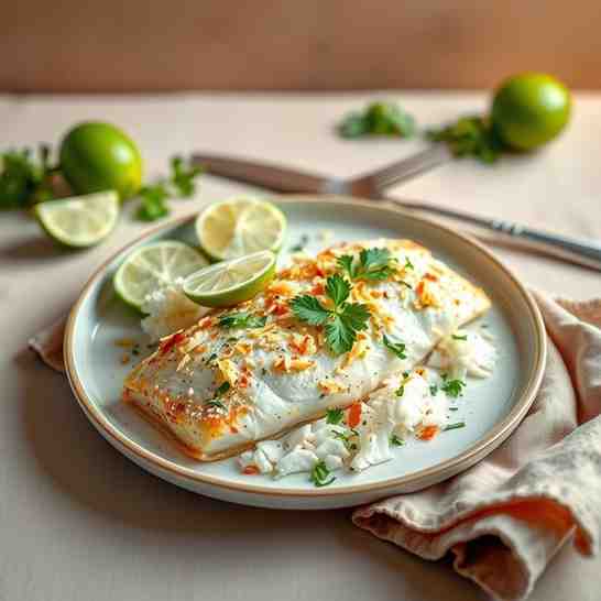 Pacific-Inspired Coconut-Lime Fish - High-Protein Recipe