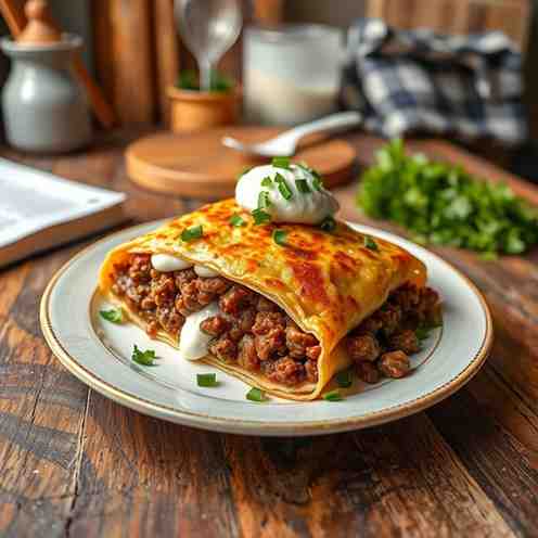 Hortobágyi Palacsinta - Easy Ground Beef Sour Cream Recipe