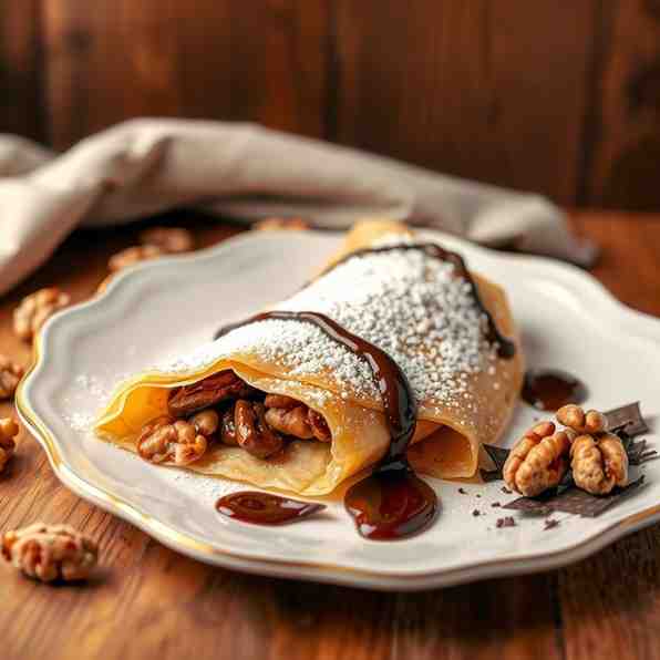 Gundel Palacsinta - Walnuts & Chocolate Perfection