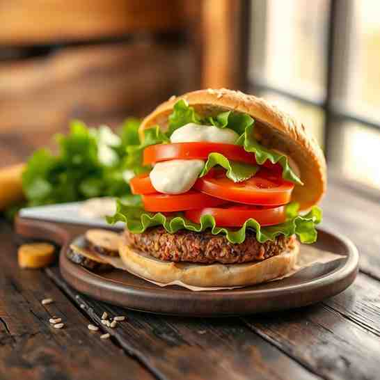 Palmito Guisado - Dominican Vegan Hamburger With Secret Sauce