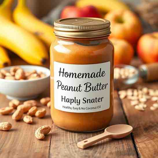 Homemade Peanut Butter - Healthy, Easy, & No Coconut Oil