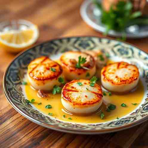 Galician Scallops Dish Recipe - Perfectly Seared Vieiras