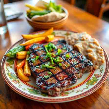 Honduran Plato Típico - Grilled Beef Steak Recipe
