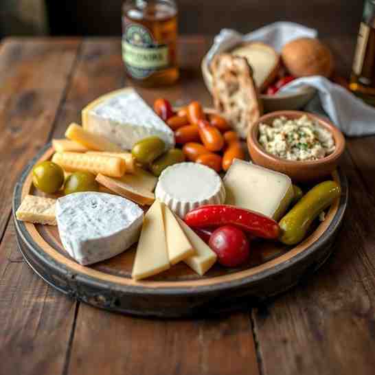 Ploughman's Lunch - Easy Cheese & Pickle Plate