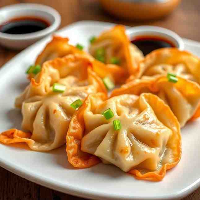 Crispy Pan-Fried Dim Sum Dumplings - Pork Potstickers Recipe