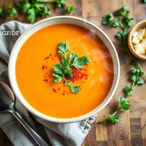 Radiant Skin Carrot Ginger Soup - GF/DF & Delicious