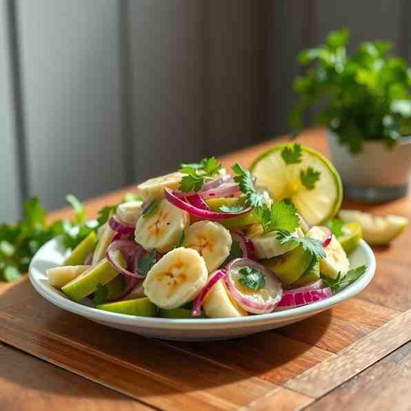 Refreshing Cayman Green Banana Salad - Your Easy Recipe
