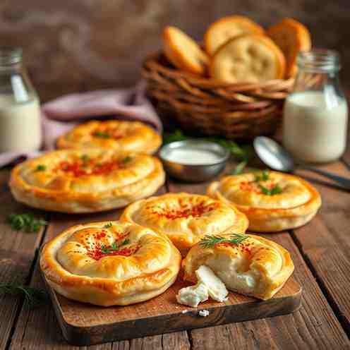 Romanian Placinte - Easy Cottage Cheese Pies