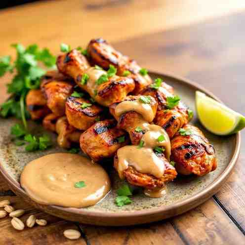 Satay Chicken Marinade - Skewers & Sauce