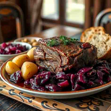 Sauerbraten - Traditional German Dinner