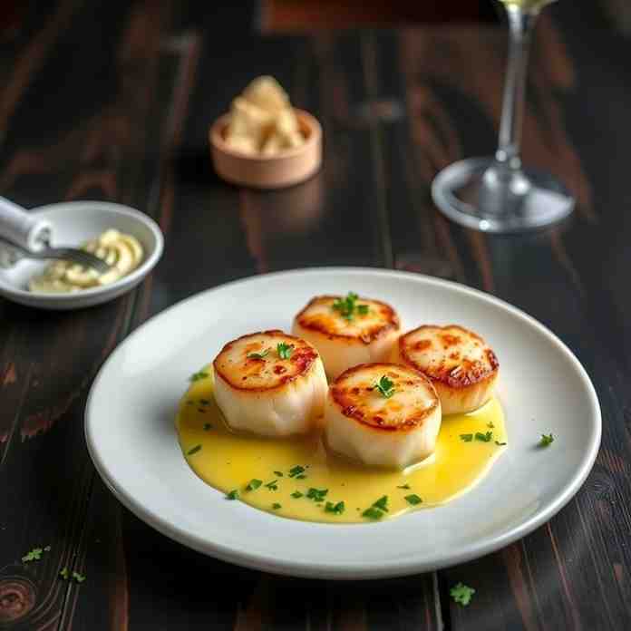 Pan-Seared Scallops with Garlic Butter - Restaurant-Style Recipe