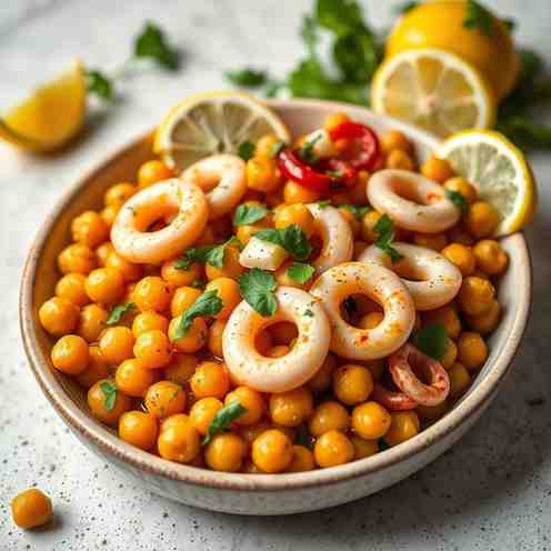 Seafood - Easy Chickpea & Squid Recipe (GF/DF)