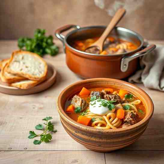 Shurpa (Shorpo) Recipe - Lamb & Vegetable Broth