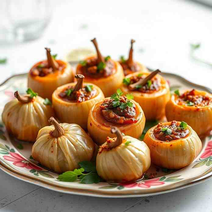 Sogan Dolma Recipe Using Onions - An Albanian Recipe