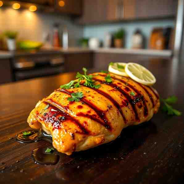 Spicy Honey-Lime Bone-In Grilled Chicken Breast - Grill Tonight