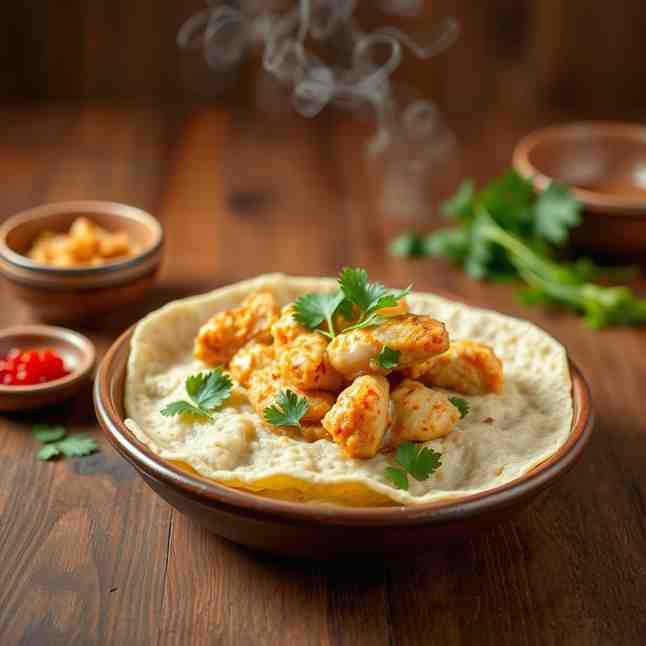 Sri Lankan Kottu Roti - Easy Chicken Recipe Using Coconut Milk