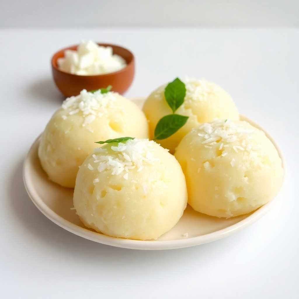 Bhapa Pitha Recipe Easy Steamed Coconut Cakes