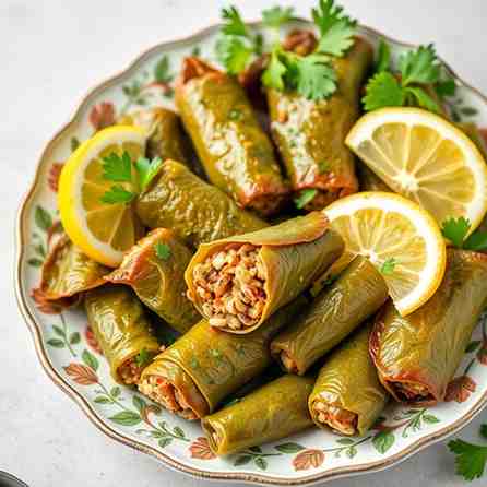 Stuffed Grape Leaves - Persian Dolmeh Recipe