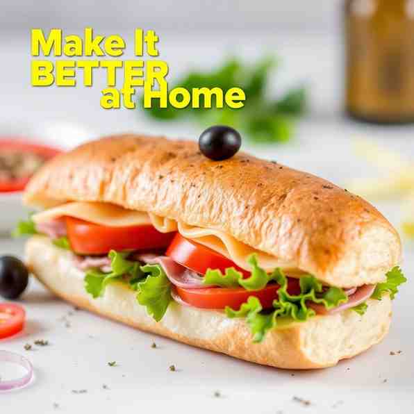 Subway-Style Ham and Cheese Sub - Make It Better at Home