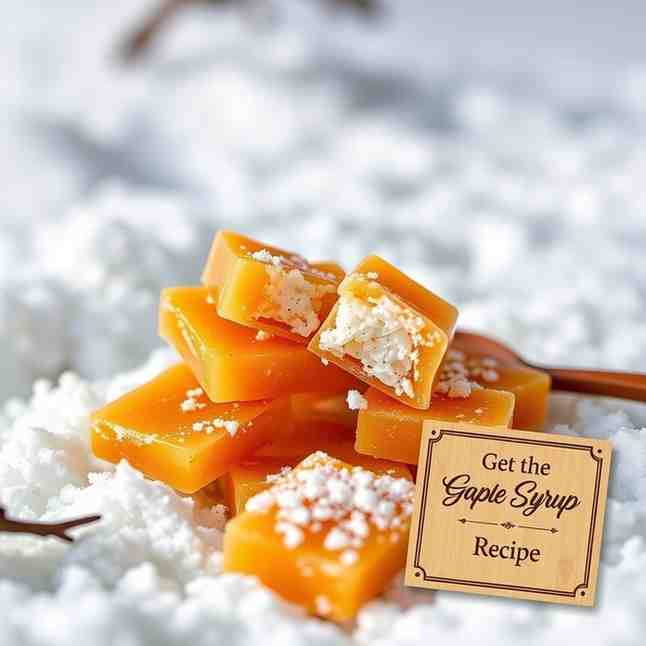 Old Fashioned Maple Syrup Taffy on Snow - Get the Recipe