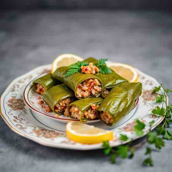 Sărmăluțe - Stuffed Vine Leaves with Rice & Meat Recipe