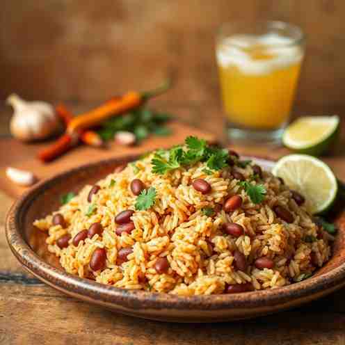 Tacu Tacu - Pan-Fried Peruvian Rice & Beans