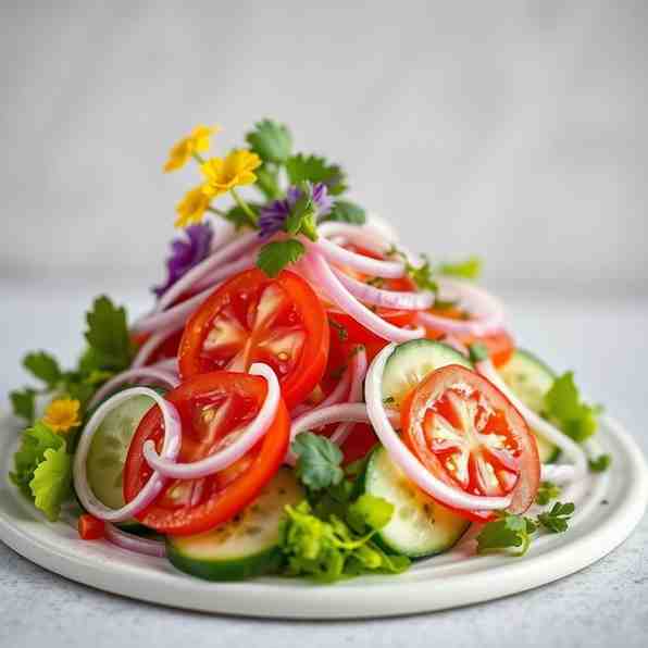 Tangy Cucumber, Tomato & Onion Recipe - Quick Pickled Salad