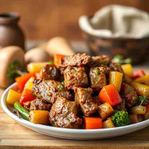 Tender & Juicy Slow-Cooked Pork with Veggies
